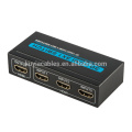 3x1 MINI METAL HDMI Interruptor 3 puertos Hub Box Interruptor 3 en 1 Out Switcher 3D 1080p HD 1.4 con control remoto